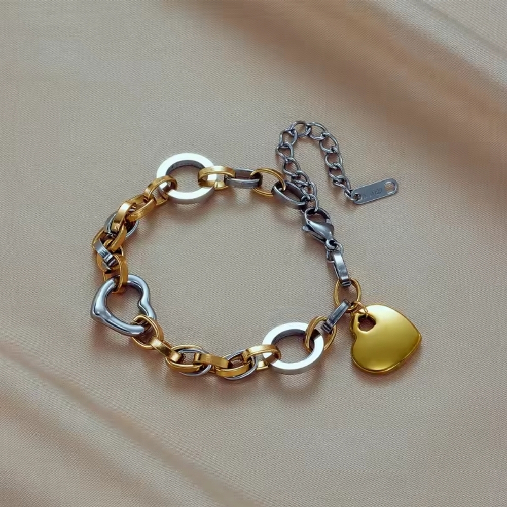 Heart Charm Bracelet